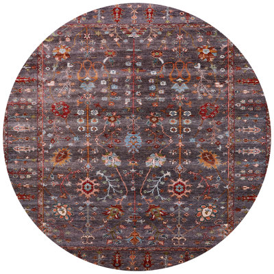Tapis brun à motif oriental