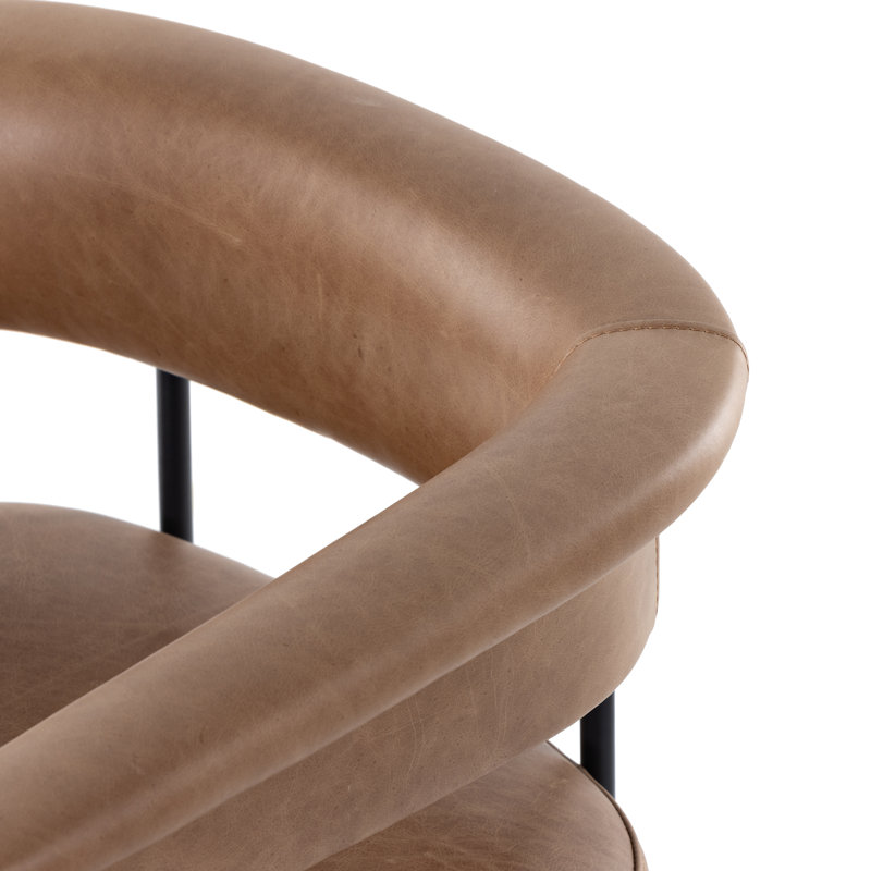 Grayson Counter and Bar Stool, Chaps Saddle Genuine Leather, Bar Stool (30.5" Seat Height), Solid