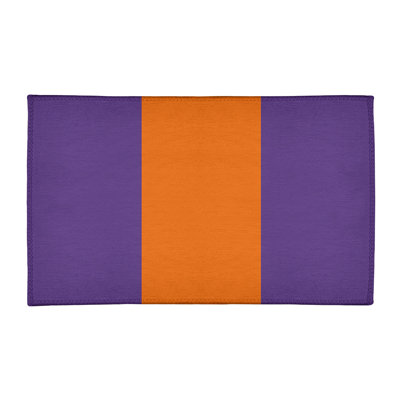 Tapis orange/mauve zone