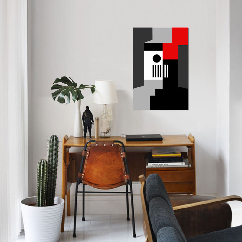 « war industry », reproduction d’impression sur toile, H 26 po x l 18 po x P 1,5 po, Pas de tapis, Toile tendue