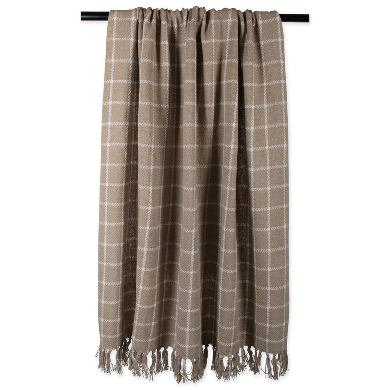 Hand Woven Throw Blanket, Stone