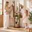 Solid Wood Freestanding 9 - Hook Coat Rack