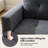 Wide Left Hand Facing Sofa and Chaise with Ottoman
