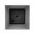 Modern 25-in Recycled Plastic Indoor/Outdoor Square Tapered Vertical Planter-1864383778