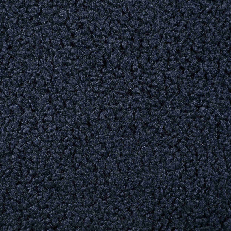 Fauteuil d'appoint rembourré à dossier demi-tonneau, Bleu