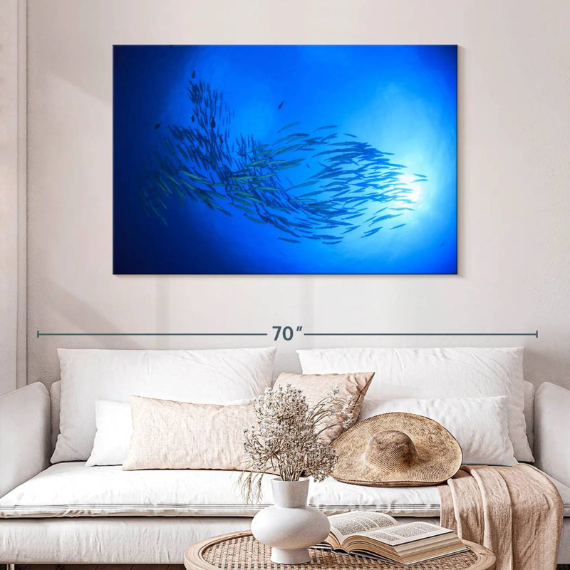 Aletra Sunrise Barracuda Fish, 32" H x 48" W