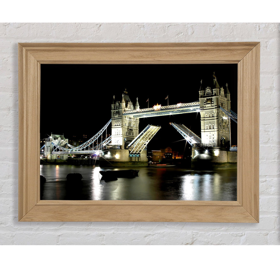 London Bridge Night - Einzelner Bilderrahmen Kunstdrucke