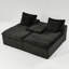 Canapé-lit double en velours Boneless Turtle-1337555845