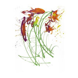 Gestural Florals V Painting by Paul Ngo