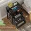 40cm W Metal Bedside Table-1448437426