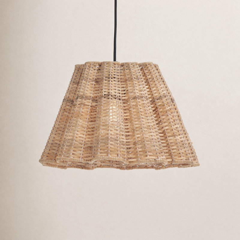 Carbry 1 - Light Natural Pendant, 7" H x 12" W x 12" D