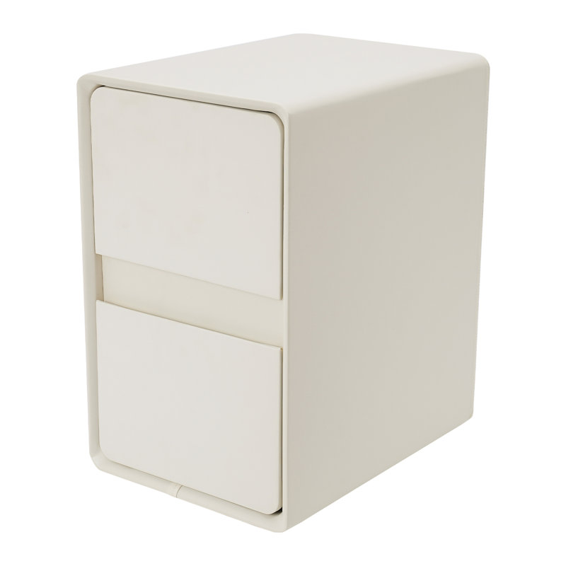 Side Table With 2-Drawers Storage Cabinet 15.75In(D)*11.81In(W)*18.9In(H)