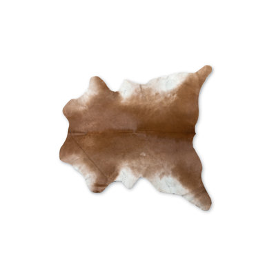 Clopton Tan Print Cowhide Area Rug