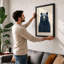 Bear Portrait Scandinavian - Framed Print-195986965-195986956