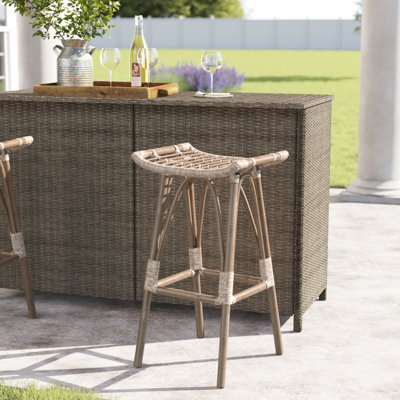 Cerita Counter Stool with Metal Frame