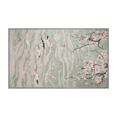 Machine Washable Gray Area Rug