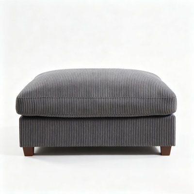 40"W  Oversized Corduroy Ottoman Cozy Footrest