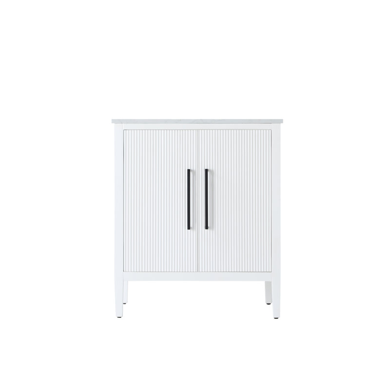 Meuble-lavabo simple 30 po, Blanc
