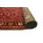 One-of-a-Kind 3'7" X 13'5" New Age Runner Wool Area Rug in Red