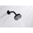 Ardua Collection Shower Trim Only: 4-Function 4" Round Shower Head, Single Handle Set & Rough-in Valve Included - Matte Black-92460976