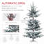 Arbre de Noël artificiel 6 pi - Design nordique en pin 795 pieds enneigé support en métal à assemblage rapide avec base de neige