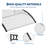 GarveeHome Weather-Resistant Polycarbonate Outdoor Awning Canopy for Doors & Windows – UV, Rain, Sun & Snow Protection – Durable Plastic Steel Bracket – Transparent, 100x100cm-123518305-131518702