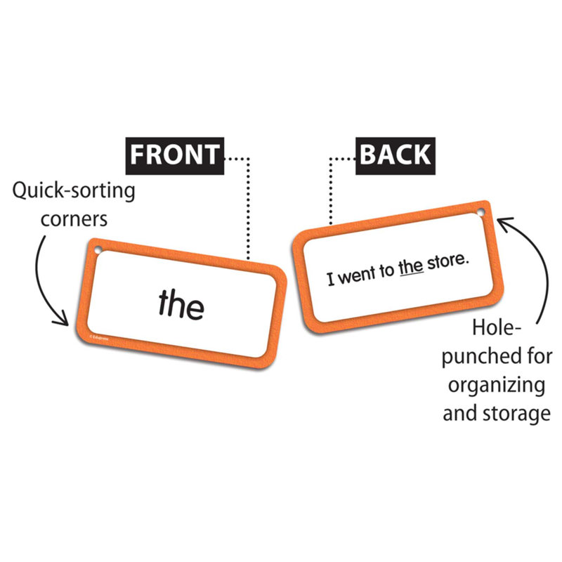 Edupress Sight Words, cartes éclair