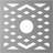 Chevron Architectural Grade PVC Pierced Ceiling Medallion-40714689-40714698