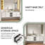 Base de meuble-lavabo flottant 72 po sans plateau, base de meuble-lavabo mural seulement, blanc