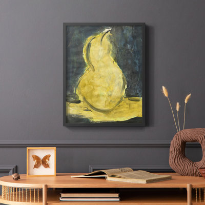 Urban Pear II Framed Print - Solid Wood