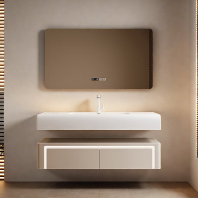 Armoire de salle de bain simple et moderne