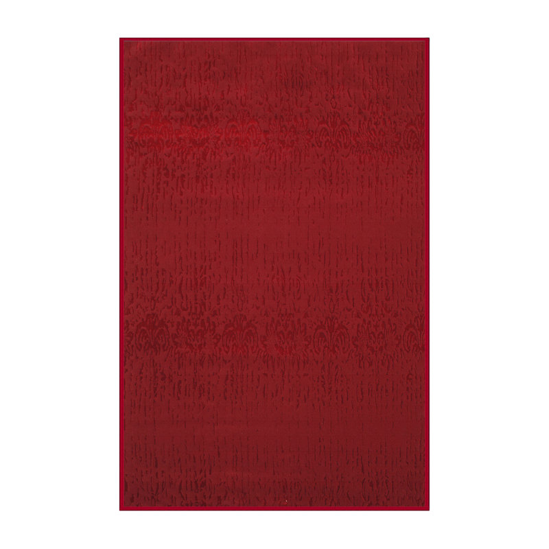 Tapis rouge contemporain, Rectangle 6 pi x 9 pi