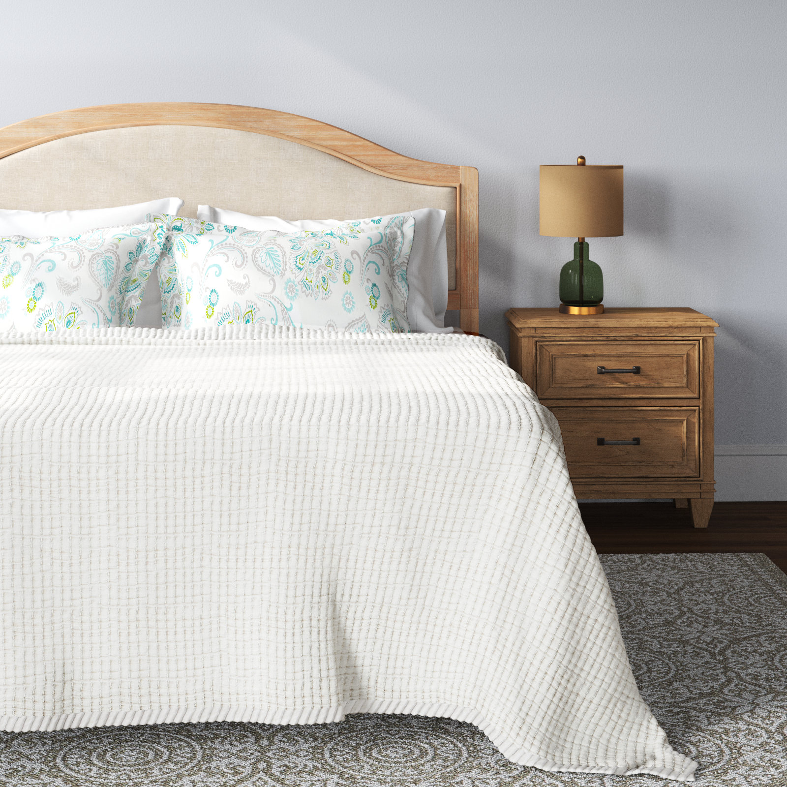 Maybell Cotton Quilt Set, King Quilt