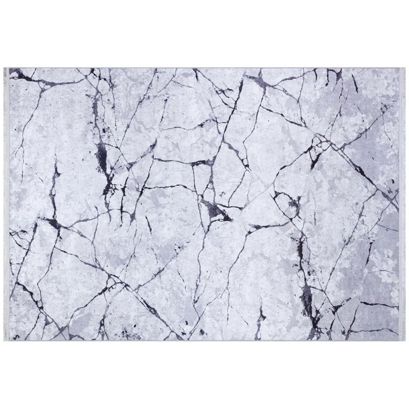 Tapis intérieur / extérieur en coton Cozma, Rectangle 3 pi 3 po x 6 pi 7 po
