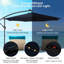 Parasol en porte-à-faux 10 po Caillo-86792628
