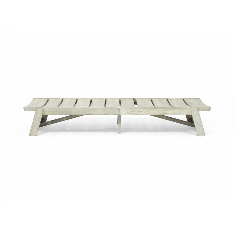 Outdoor Chaise Lounge, Gray, 1