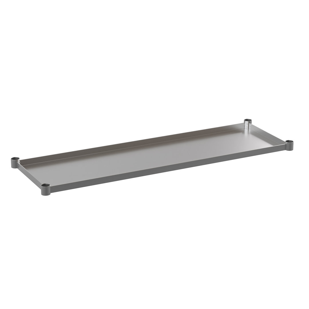 Galvanized Steel Adjustable Add-On Work Table Restaurant Shelf for Work Tables Latitude Run®