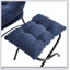 Fauteuil d'appoint moderne avec repose-pieds, accoudoirs, poche latérale et repose-pieds pour petits espaces, fauteuil de lecture confortable et élégant-389299587