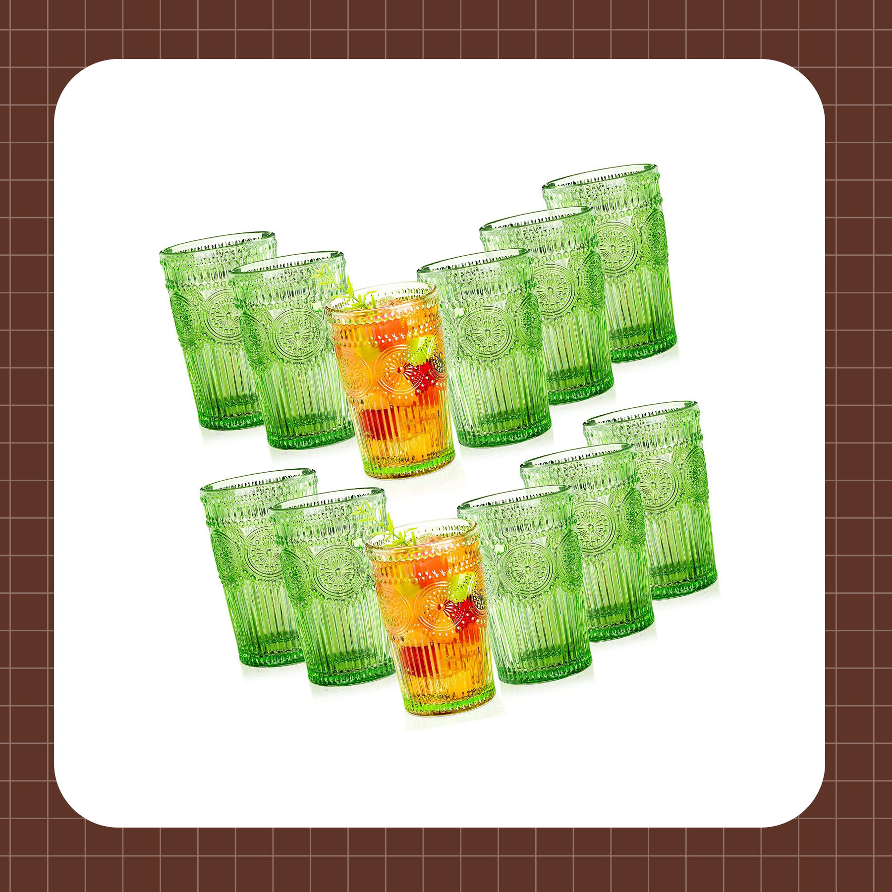 Lot De 3 Verres À Vin Vintage Colorés - 283,5 G - Pour Fête