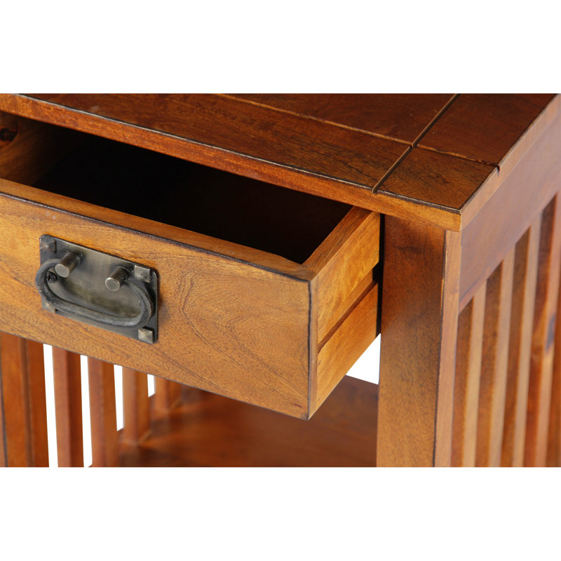 Janyah Solid Wood End Table