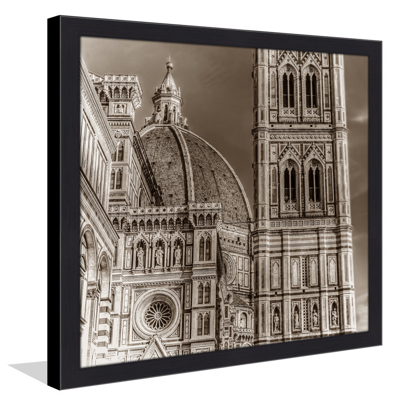 "Italie en sépia 5", reproduction de photo encadrée, H 27,5 po x l 27,5 po x P 0,75 po