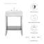 Meuble-lavabo Gridiron de 24 po de Modway-82353100
