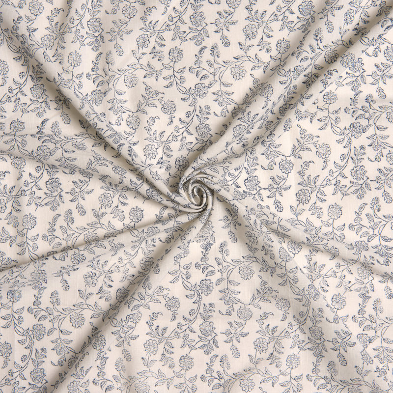 Glenn Cotton Semi Sheer Curtain Panel Pair