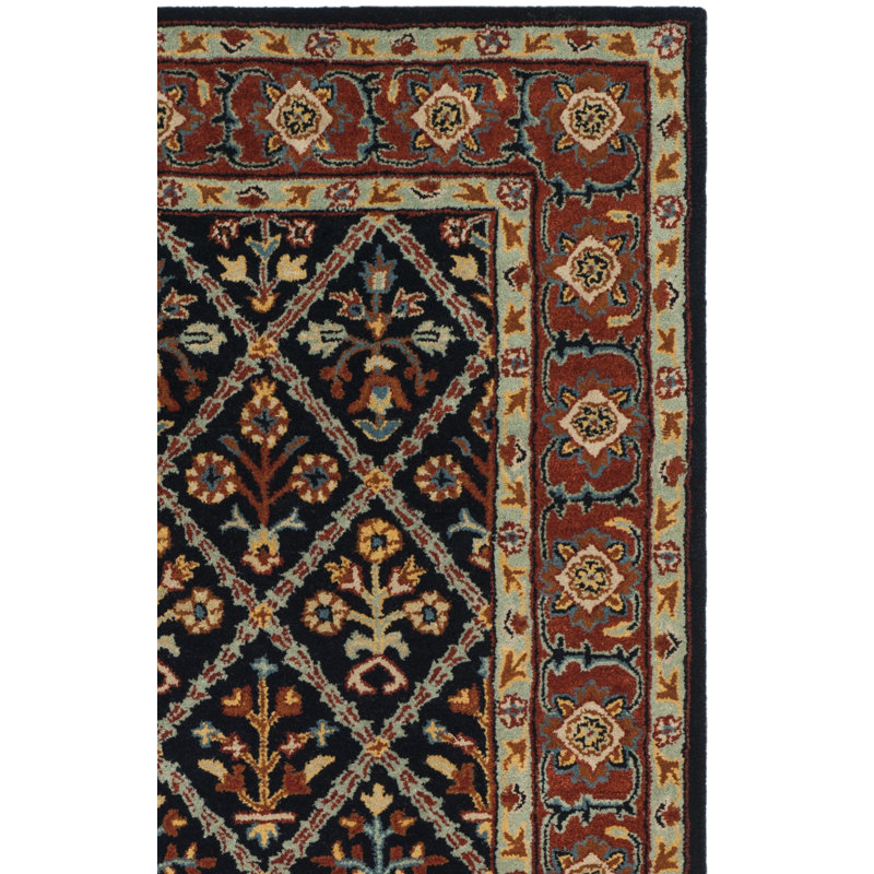 Wahcheechee Traditional Hand-Tufted Wool Brown Area Rug, Runner 2'3" x 8'