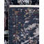 Tapis noué à la main de conception unique Ikat - bleu, 8 pi 0 po x 9 pi 10 po