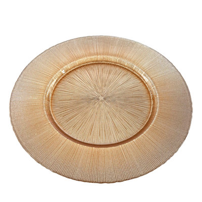 Wanye Glass Striped Charger