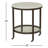 Deena Marble Top End Table