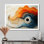 Silent Burst Spiral Of Ink I - Abstract Spirals, art mural