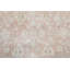 Tapis décoratif en laine Ivoire/corail en laine de conception unique 6 pi 4 po x 9 pi 7 po noué à la main