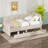 Tallis  L-Shaped Corduroy Daybed,Upholstered Bed Frame With 2 Storage Drawers-885865603